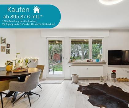 ++ Schmuckstück zentral in Niederrad: Geschmackvolle 2-Zimmer-Wohnung mit Terrasse und Garten ++