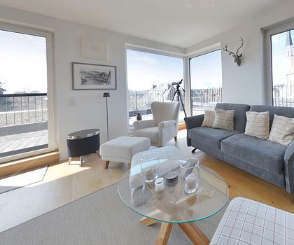 Exklusives Penthouse mit Alpenblick – stilvolles Wohnen nahe Salzburg - voll möbliert