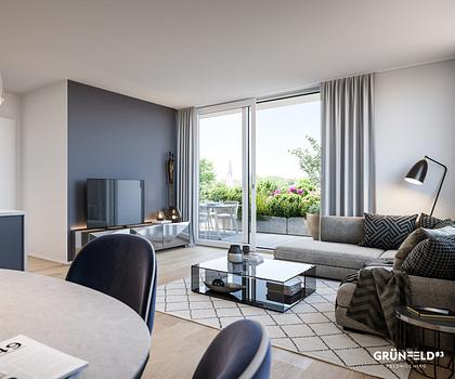 Moderne 2-Zi.-Whg. mit Balkon in Südausrichtung und Duschbad