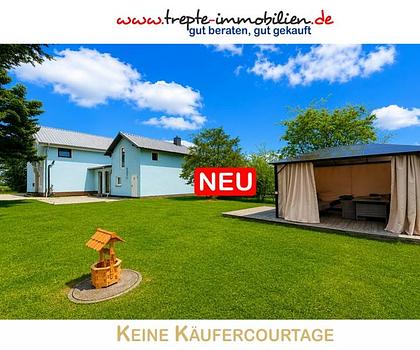 Wohnhaus + Gästehaus mit großen Grundstück in Feldrandlage! Nur 15 Minuten bis zur Ostsee!