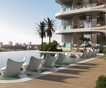 Boulevard Heights - Dubailand - 3 Zimmer mit Pool auf dem Balkon