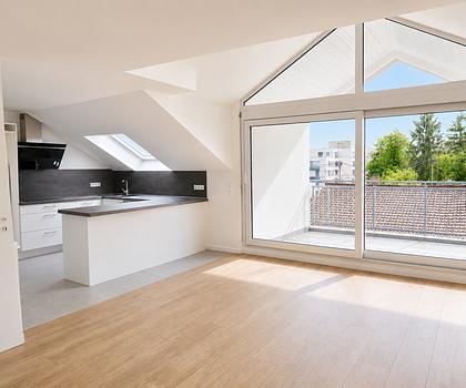 Neuwertige 3-Zimmer Penthouse Wohnung in Frankfurt Nied