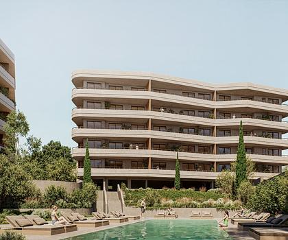 Penthouse mit Pool auf der Dachterrasse - Meer- und Stadtblick